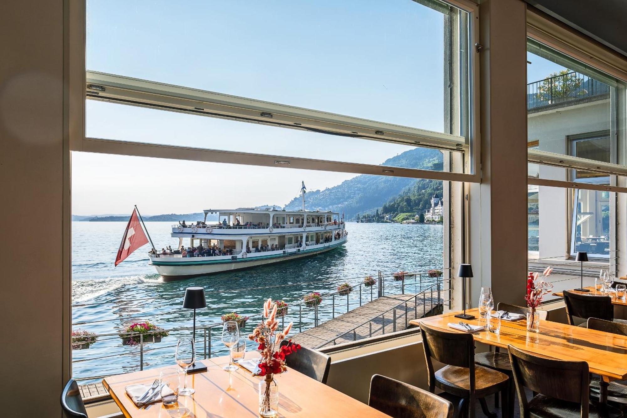 Hotel Terrasse Am See Вицнау Екстериор снимка